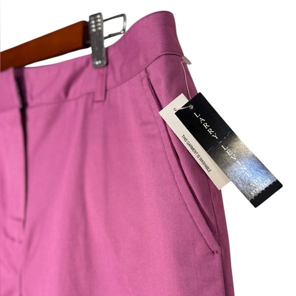 Larry Levine Stretch SPT Trousers Dress Pant Mauve Pink Hi-Waist Size 10 NWT - Picture 3 of 10